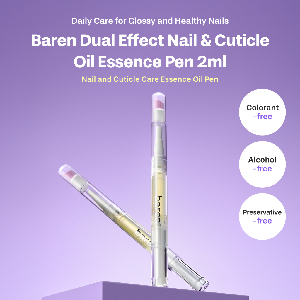 Dual Effect 2-in-1, Nail & Cuticle Oil Pen with Ceramic Pusher, 2ml