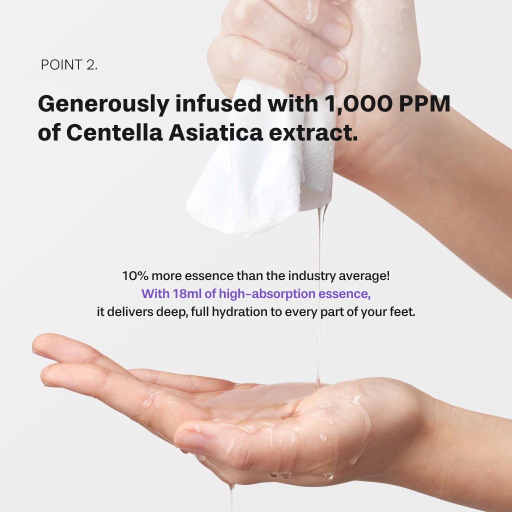 CICA SOS Quick Repair Foot Mask, 3pcs