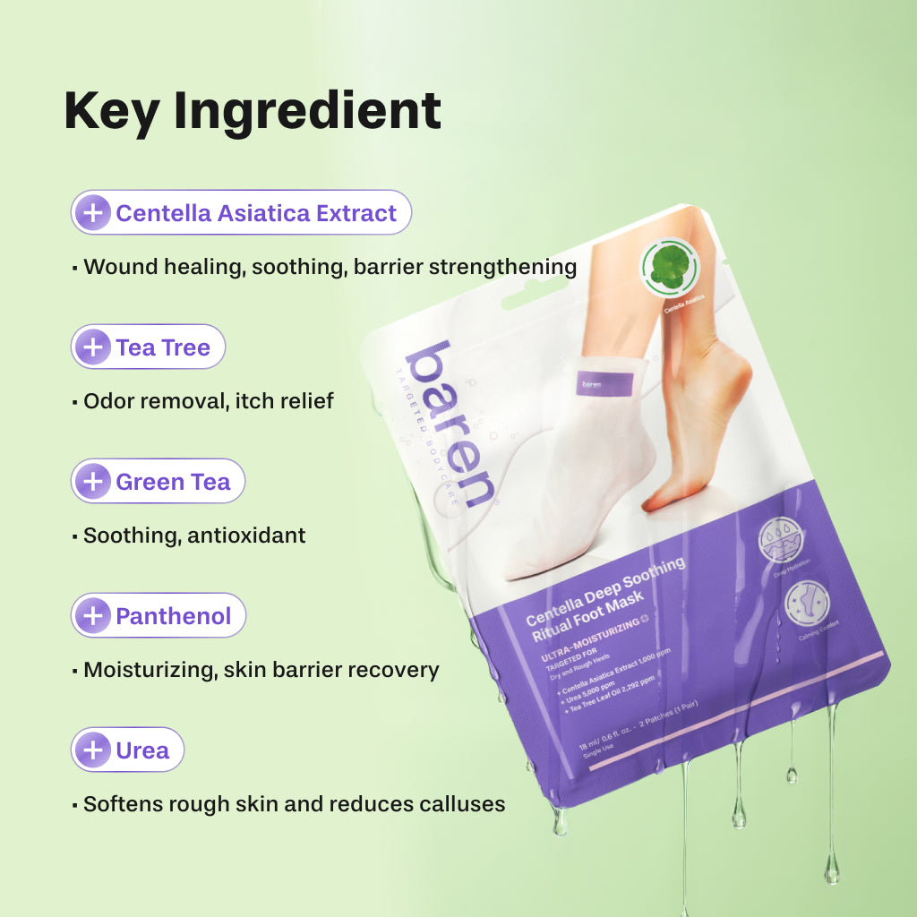 CICA SOS Quick Repair Foot Mask, 3pcs