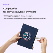 Dual Effect 2-in-1, Nail & Cuticle Oil Pen with Ceramic Pusher, 2ml