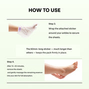 CICA SOS Quick Repair Foot Mask, 3pcs