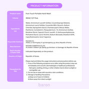 Foaming Hand Wash for Travel, Clear Sky Scent 30ml