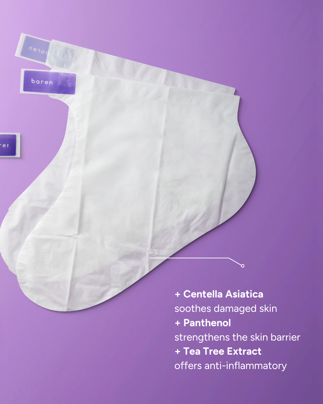 CICA SOS Quick Repair Foot Mask, 3pcs